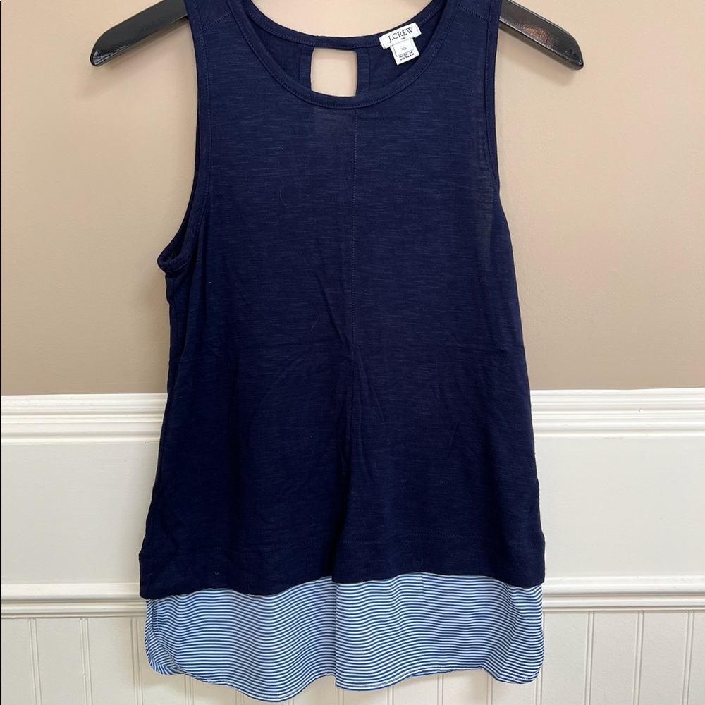 J. Crew Women's Navy Tank - Blue - XS